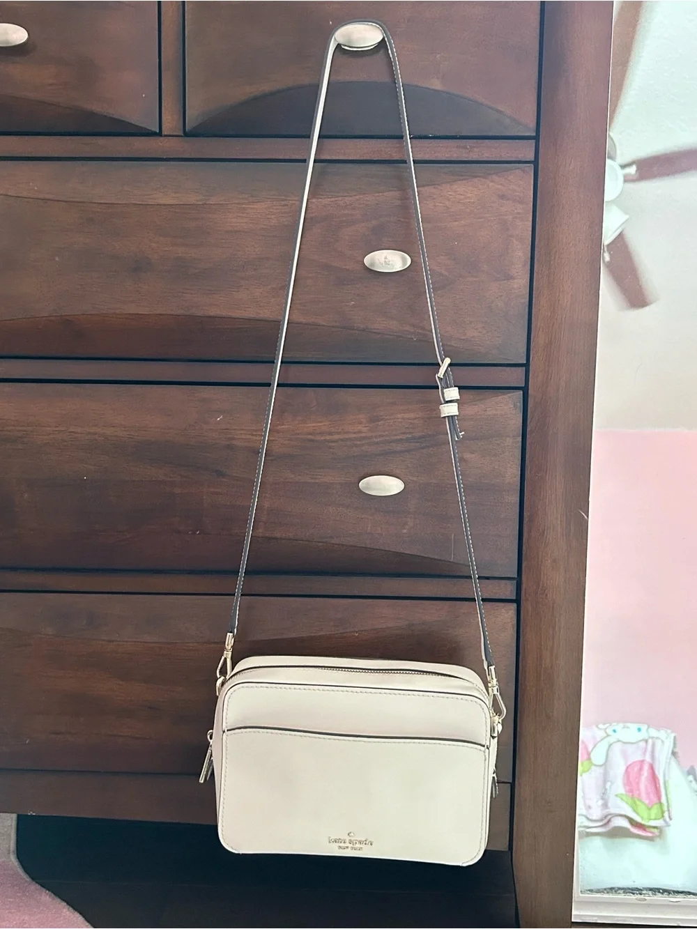 kate spade Cream Crossbody Bag with Adjustable Strap
